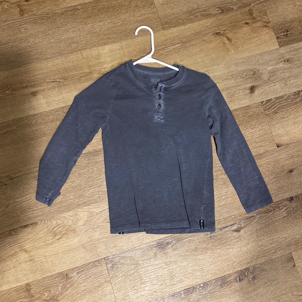 Boys causal 1/4 button down